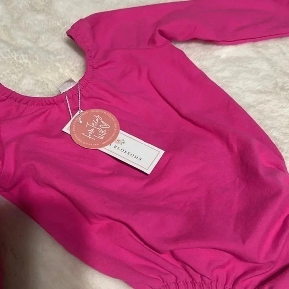 PINK Livee Long Sleeve Girls Onesie - Picture 3 of 9